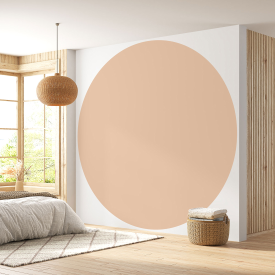 Round / Circle Wall Mural - Wallpaper - Trendy Color