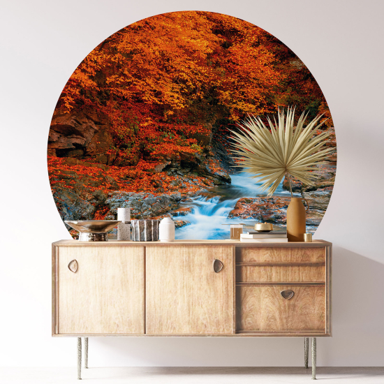 Round / Circle Wall Sticker - Autumn