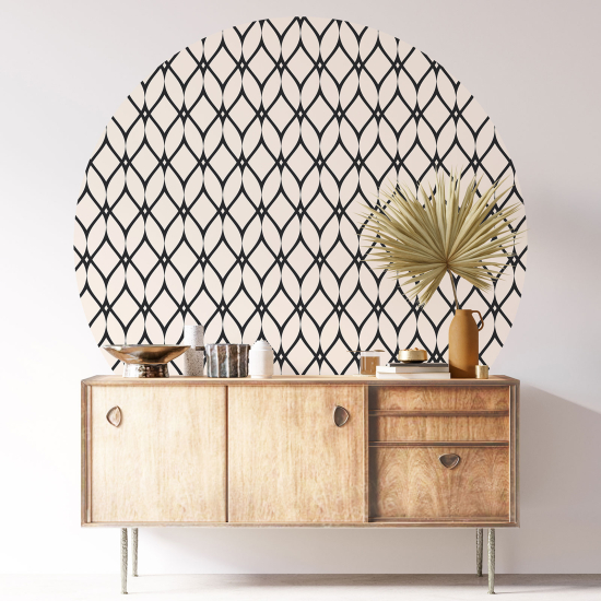 Round / Circle Wall Sticker - Diamonds