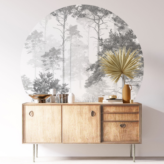 Round / Circle Wall Sticker - Forest