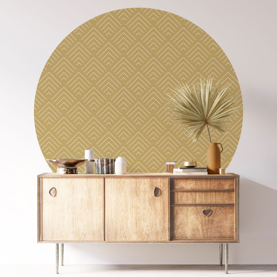 Round / Circle Wall Sticker - Geometric pattern