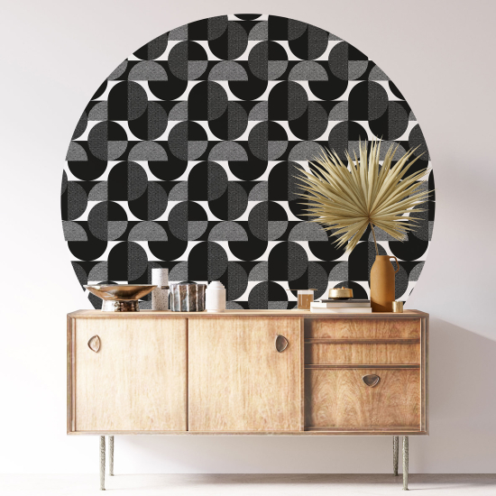 Round / Circle Wall Sticker - Geometric pattern