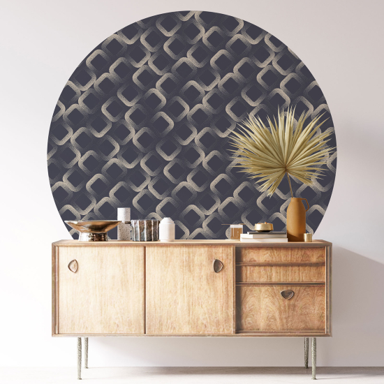 Round / Circle Wall Sticker - Geometric pattern