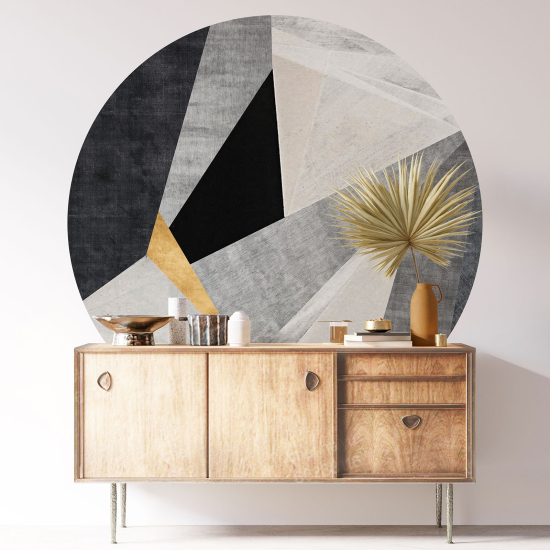 Round / Circle Wall Sticker - Geometric pattern