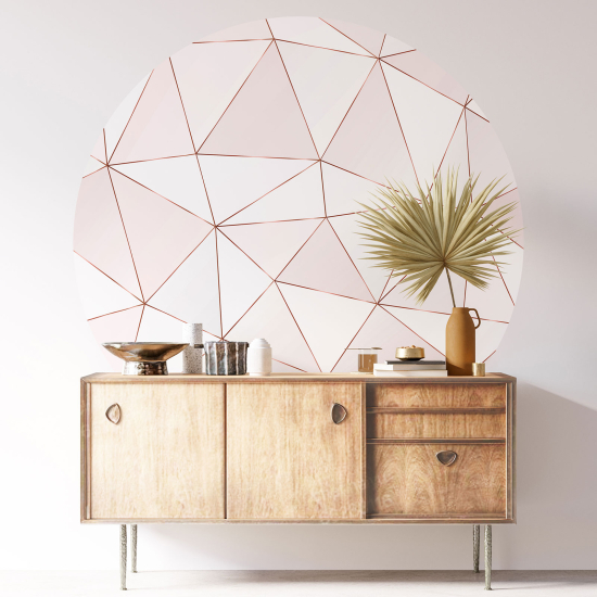 Round / Circle Wall Sticker - Geometric pattern