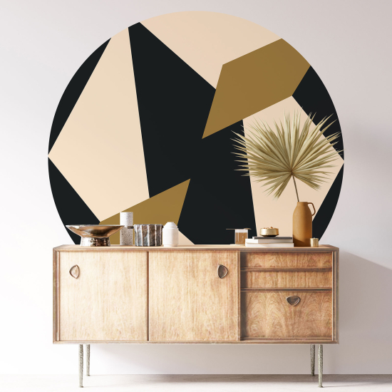 Round / Circle Wall Sticker - Geometric pattern