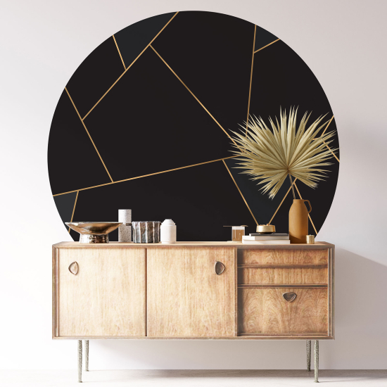 Round / Circle Wall Sticker - Geometric pattern