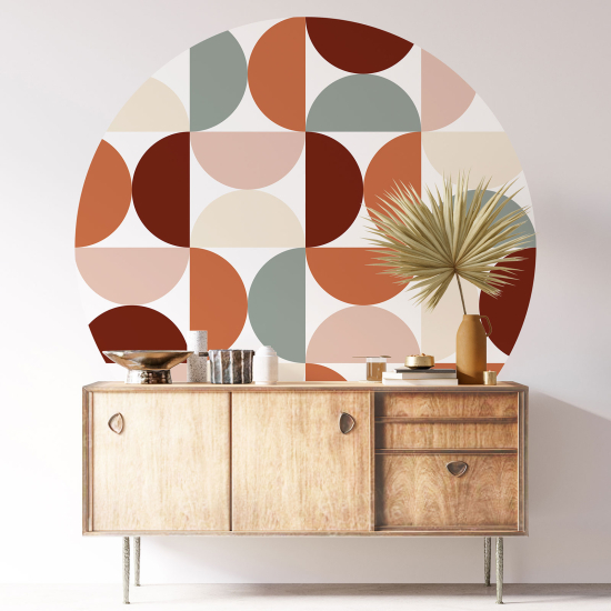 Round / Circle Wall Sticker - Geometric pattern