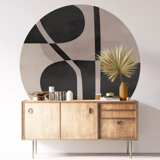 Round / Circle Wall Sticker - Geometric pattern