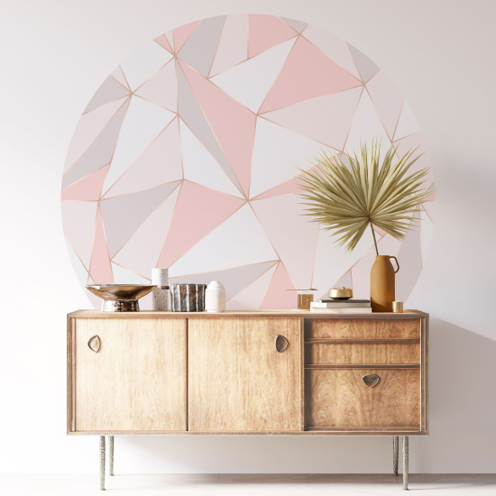 Round / Circle Wall Sticker - Geometric pattern