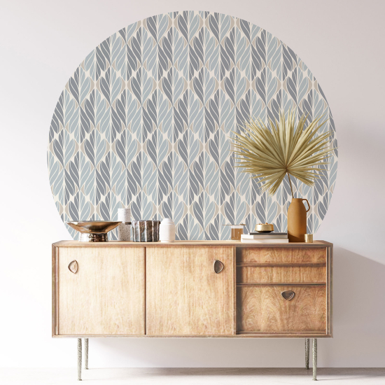 Round / Circle Wall Sticker - Oriental pattern