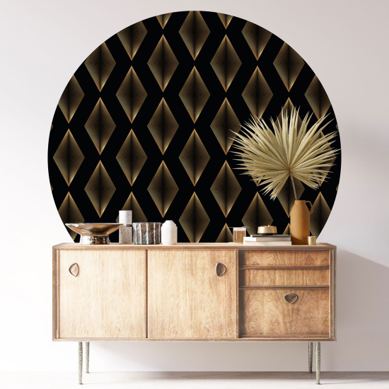 Round / Circle Wall Sticker - Oriental pattern