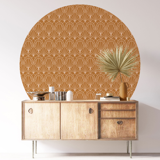 Round / Circle Wall Sticker - Oriental pattern