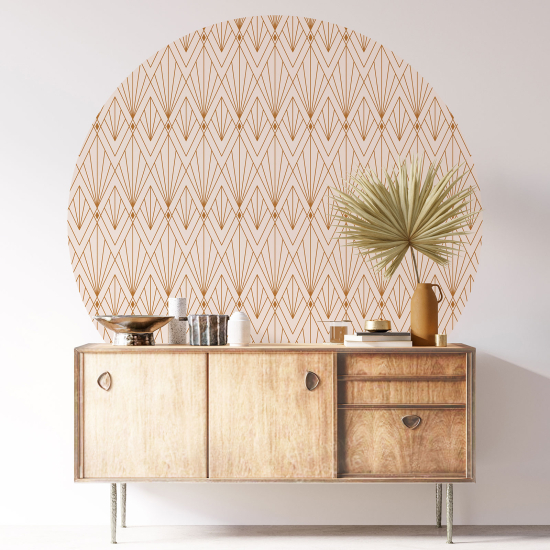 Round / Circle Wall Sticker - Oriental pattern