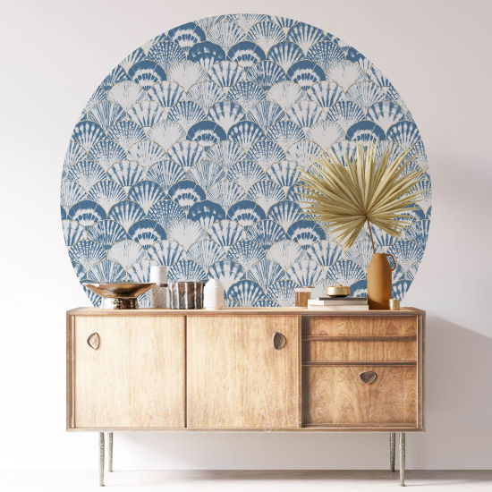 Round / Circle Wall Sticker - Oriental pattern