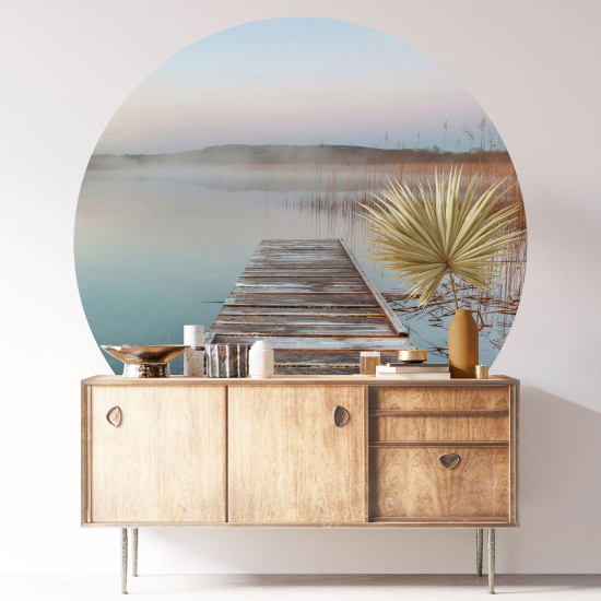 Round / Circle Wall Sticker - Pontoon