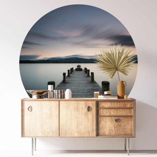 Round / Circle Wall Sticker - Pontoon