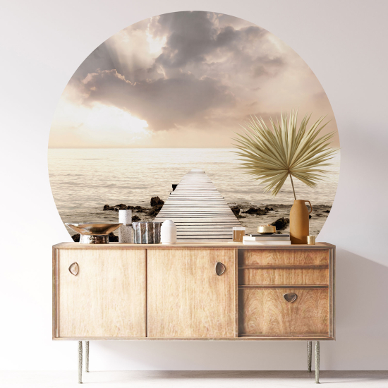 Round / Circle Wall Sticker - Pontoon