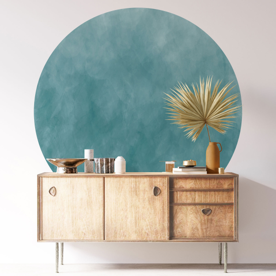 Round / Circle Wall Sticker - Trendy Color