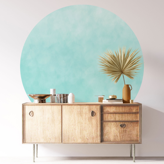 Round / Circle Wall Sticker - Trendy Color