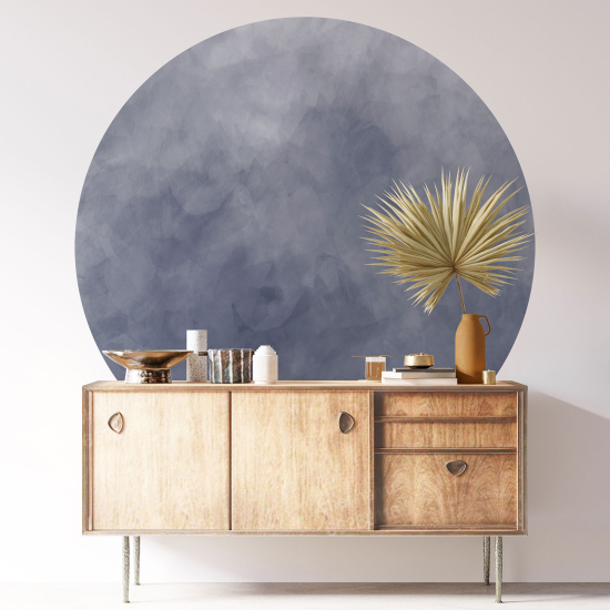 Round / Circle Wall Sticker - Trendy Color