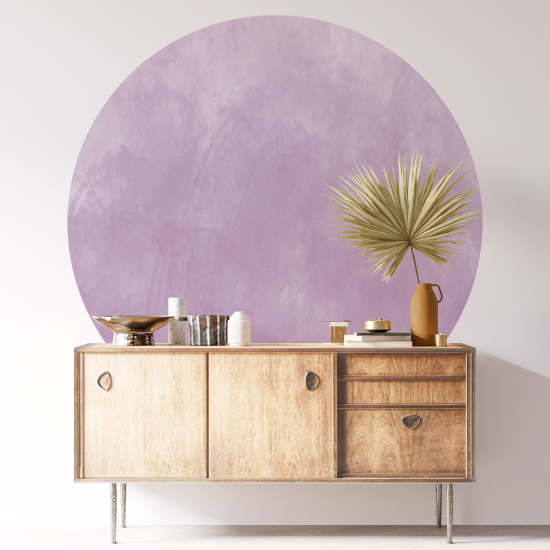 Round / Circle Wall Sticker - Trendy Color