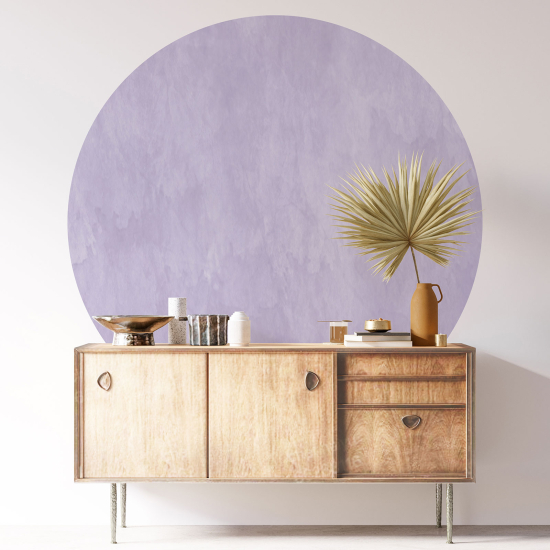 Round / Circle Wall Sticker - Trendy Color