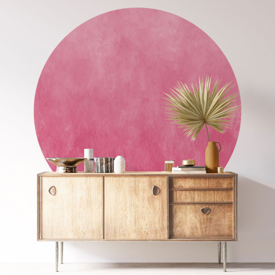 Round / Circle Wall Sticker - Trendy Color