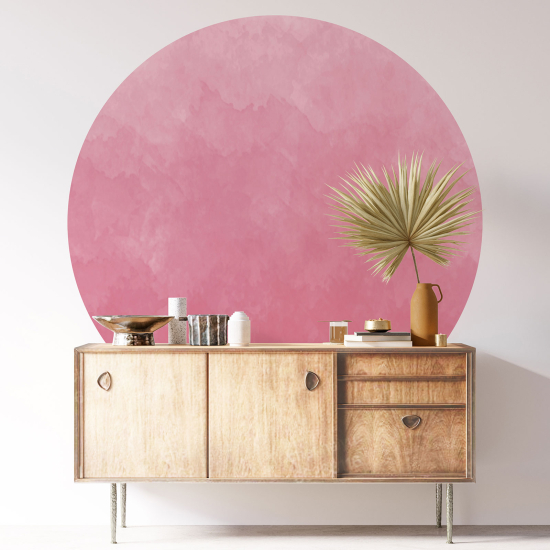 Round / Circle Wall Sticker - Trendy Color