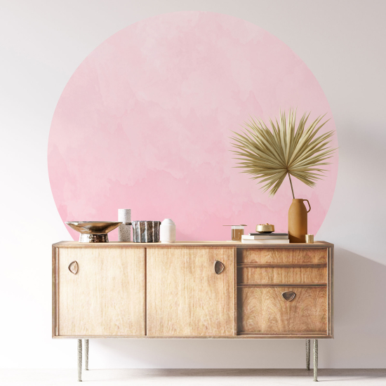 Round / Circle Wall Sticker - Trendy Color