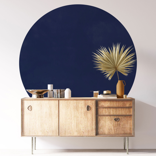 Round / Circle Wall Sticker - Trendy Color