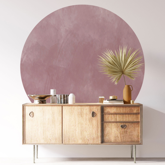 Round / Circle Wall Sticker - Trendy Color