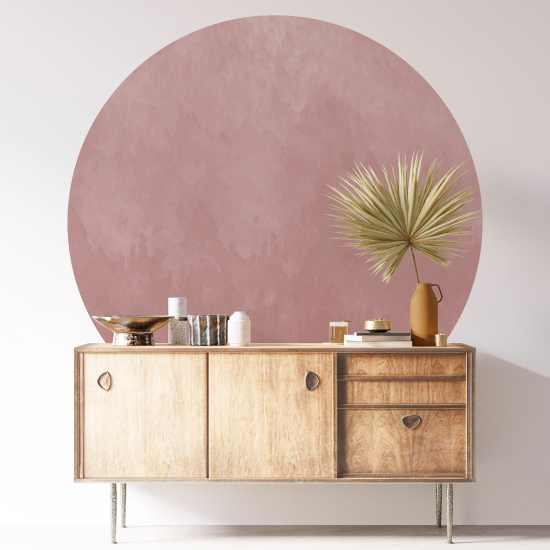 Round / Circle Wall Sticker - Trendy Color