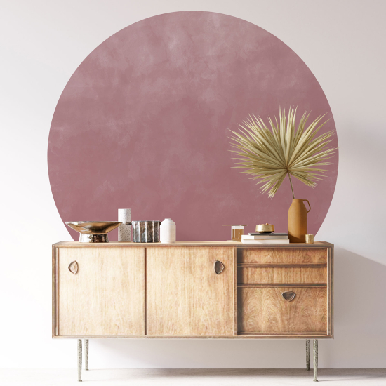 Round / Circle Wall Sticker - Trendy Color