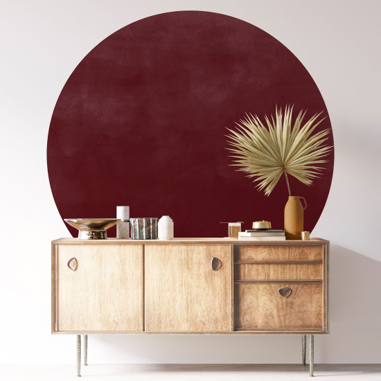 Round / Circle Wall Sticker - Trendy Color