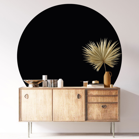 Round / Circle Wall Sticker - Trendy Color