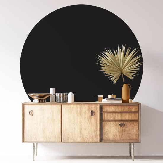 Round / Circle Wall Sticker - Trendy Color