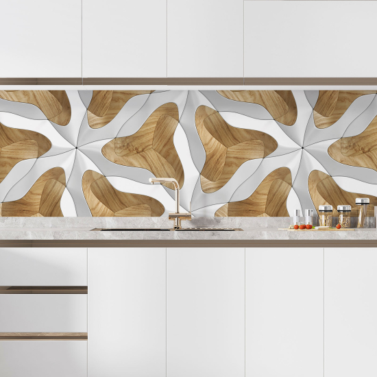 Self Adhesive Kitchen Splashback - 3D Effect Design