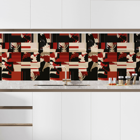 Self Adhesive Kitchen Splashback - Abstract