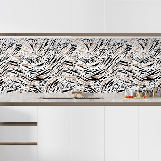 Self Adhesive Kitchen Splashback - Animal skin