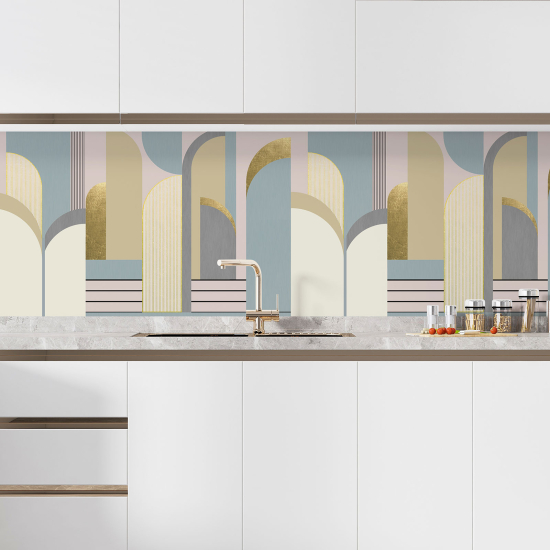 Self Adhesive Kitchen Splashback - Arches Design