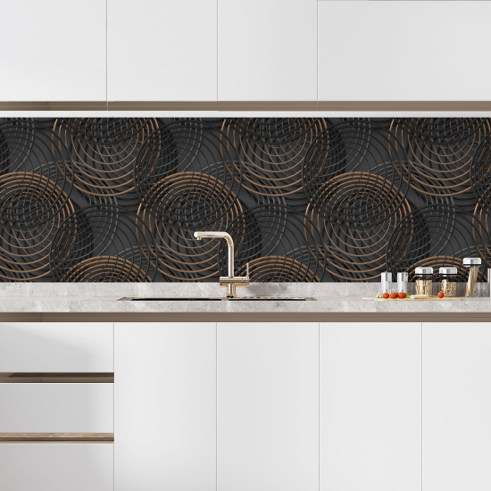 Self Adhesive Kitchen Splashback - Circles