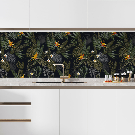 Self Adhesive Kitchen Splashback - Flowers