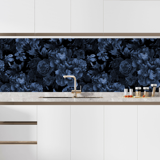 Self Adhesive Kitchen Splashback - Flowers