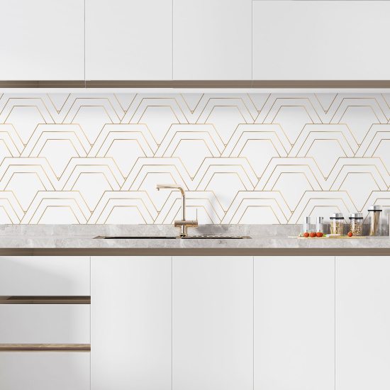 Self Adhesive Kitchen Splashback - Geometric