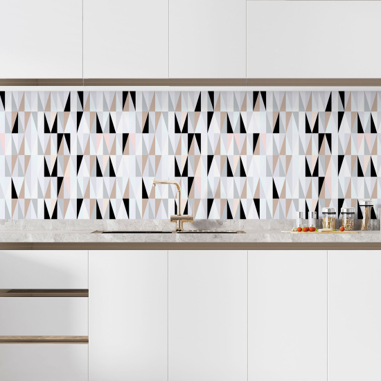 Self Adhesive Kitchen Splashback - Geometric Pattern