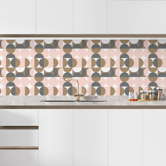 Self Adhesive Kitchen Splashback - Geometric pattern