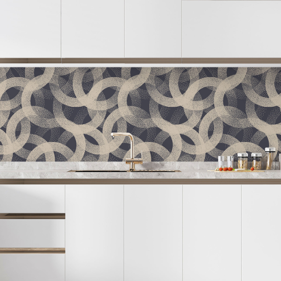 Self Adhesive Kitchen Splashback - Geometric pattern