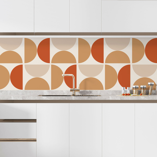 Self Adhesive Kitchen Splashback - Geometric pattern