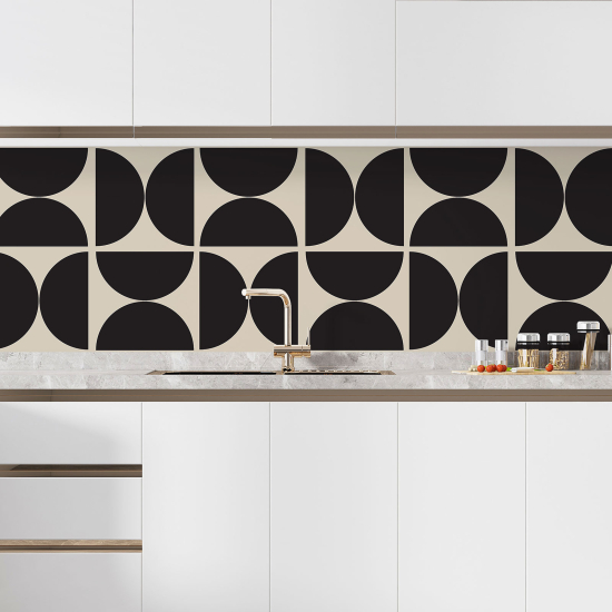 Self Adhesive Kitchen Splashback - Geometric pattern